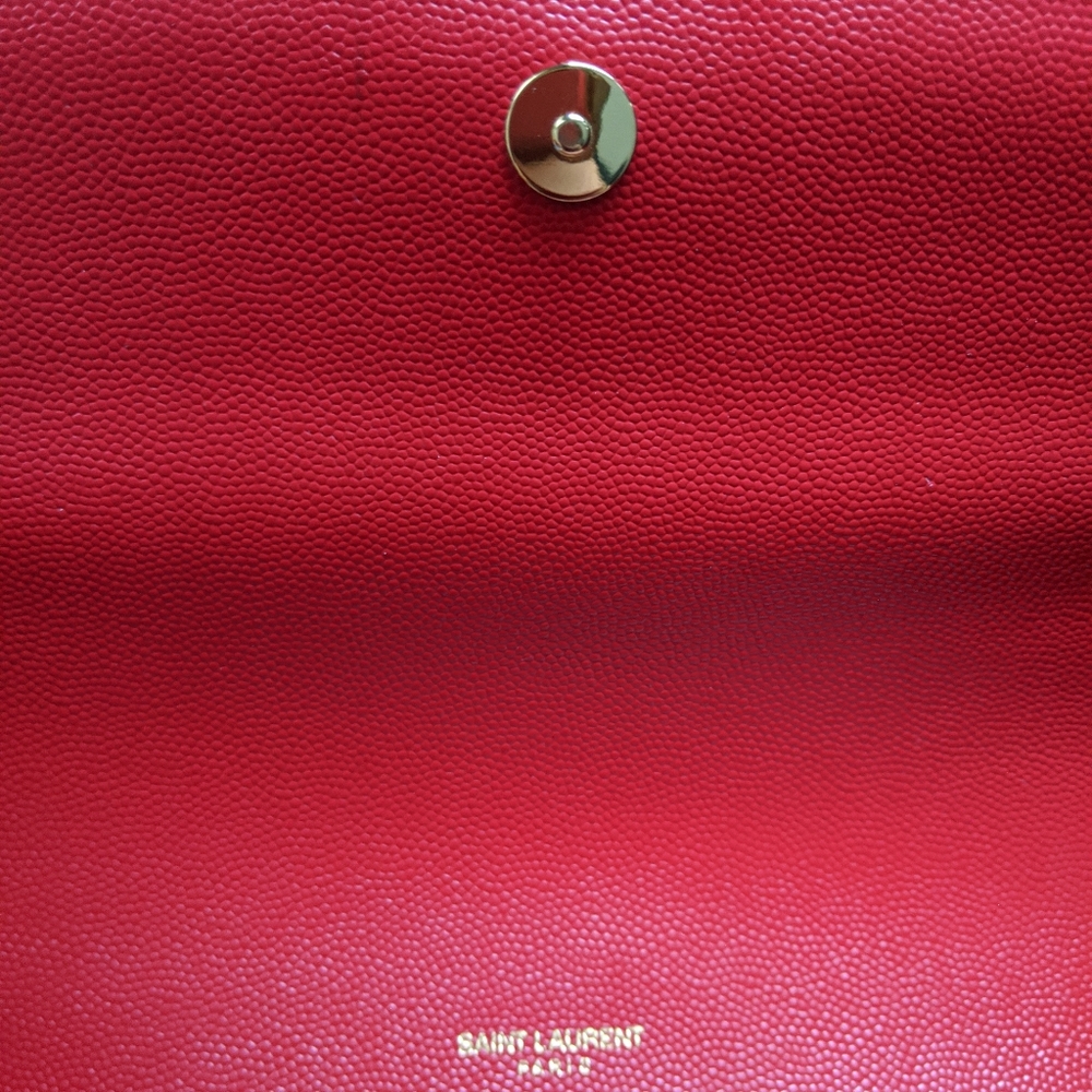YSL Cassandre Lipstick Red Clutch - Picture 6 of 8